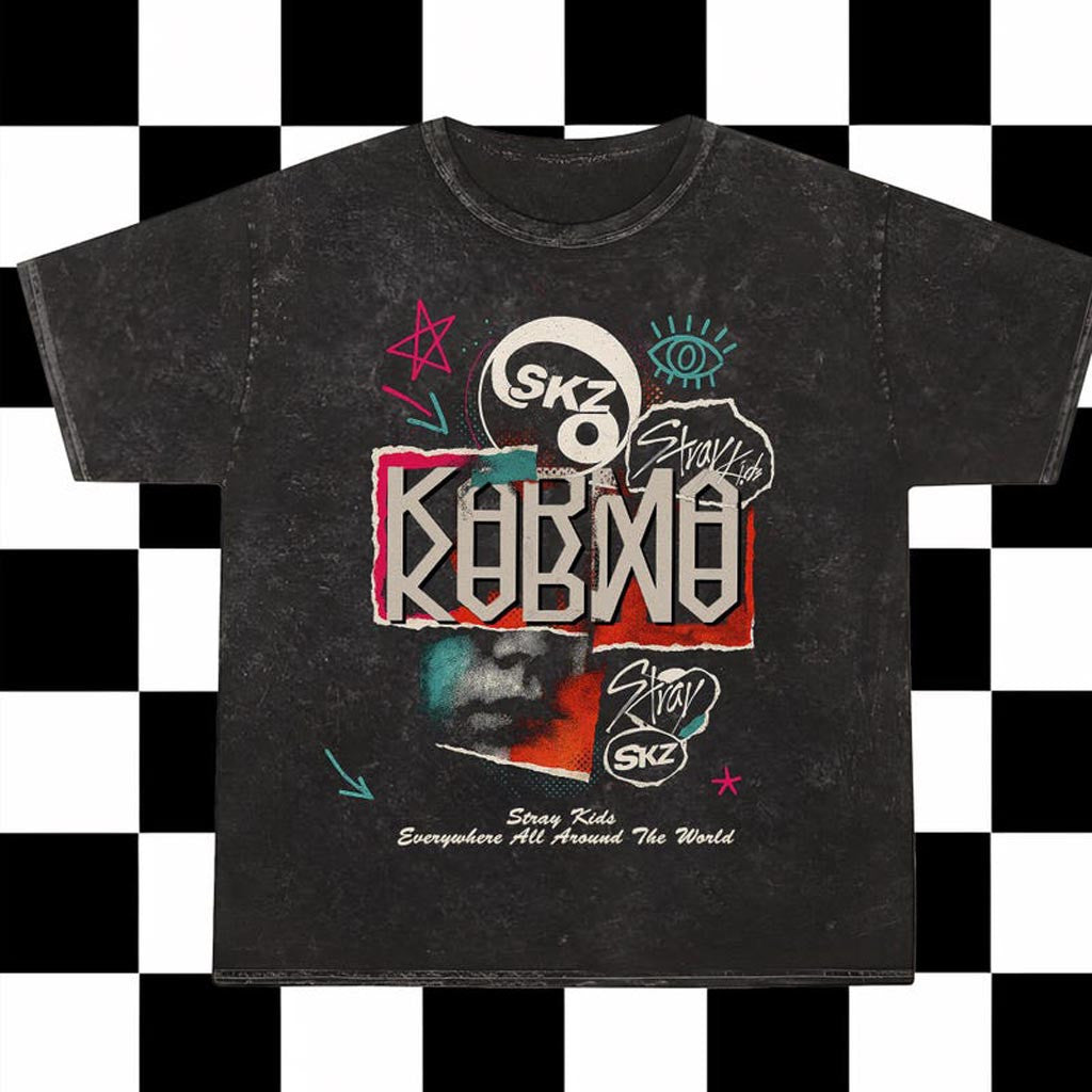 Retro Stray Kids Karma Mineral Washed Shirt Vintage SKZ Karma Shirt Stray Kids Ceremony