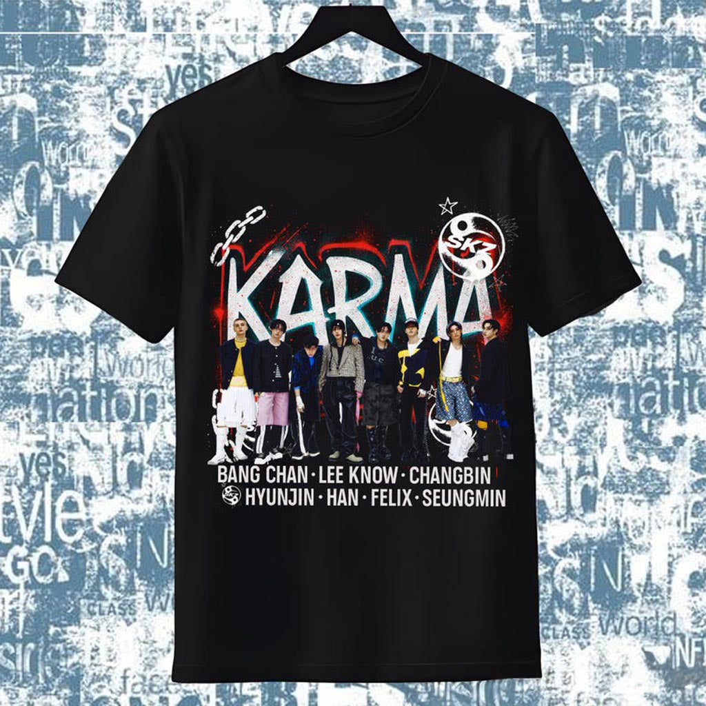 Retro Stray Kids Karma Shirt, SKZ Karma Sweatshirt, Stray Kids Ceremony Shirt, Stray Kids (3)