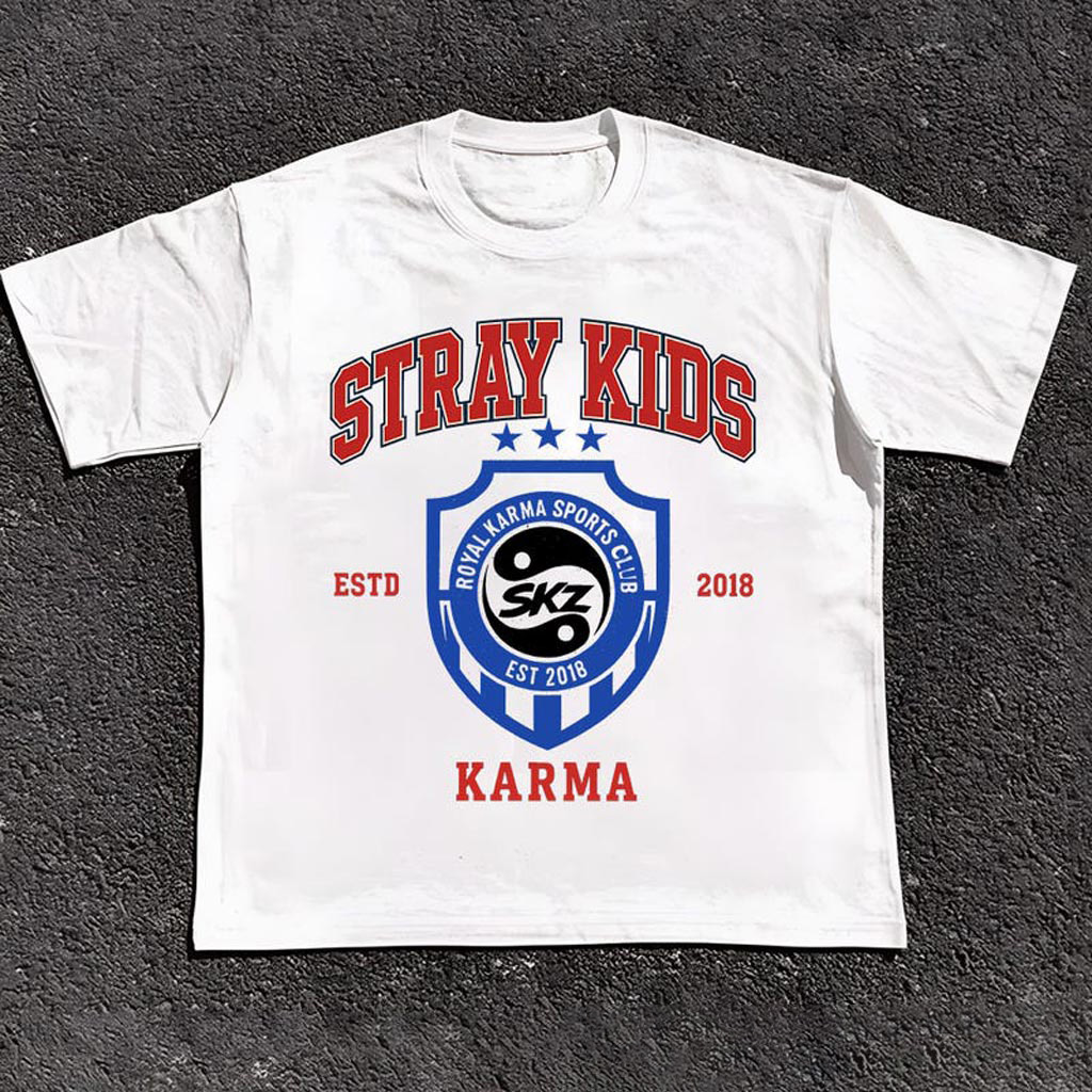 Retro Stray Kids Karma Shirt SKZ Karma Sweatshirt Stray Kids Royal Karma Sports Club Shirt Retro Stray Kids Karma Shirt SKZ Karma Sweatshirt Stray Kids Royal Karma Sports Club Shirt