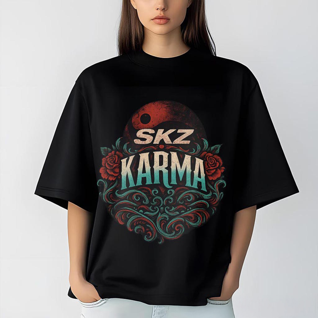 Retro Stray Kids Karma Shirt Tarot SKZ Karma Sweatshirt Stray Kids Karma Sport Shirt Stray Retro Stray Kids Karma Shirt Tarot SKZ Karma Sweatshirt Stray Kids Karma Sport Shirt Stray