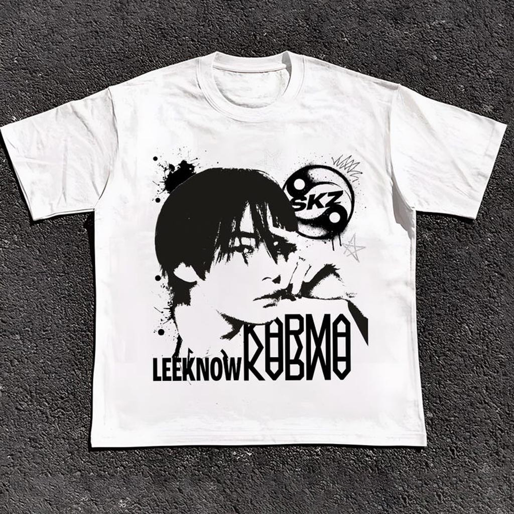 Retro Stray Kids Leeknow Karma Shirt SKZ Karma Sweatshirt Stray Kids Ceremony Shirt Stray Retro Stray Kids Leeknow Karma Shirt SKZ Karma Sweatshirt Stray Kids Ceremony Shirt Stray