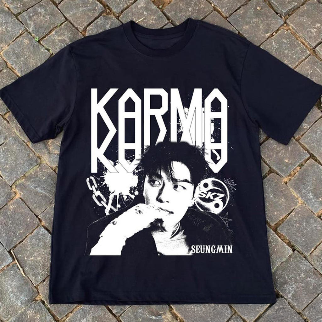 Retro Stray Kids Seungmin Karma Shirt Stray Kids Ceremony Shirt SKZ Karma Sweatshirt Stray Retro Stray Kids Seungmin Karma Shirt Stray Kids Ceremony Shirt SKZ Karma Sweatshirt Stray