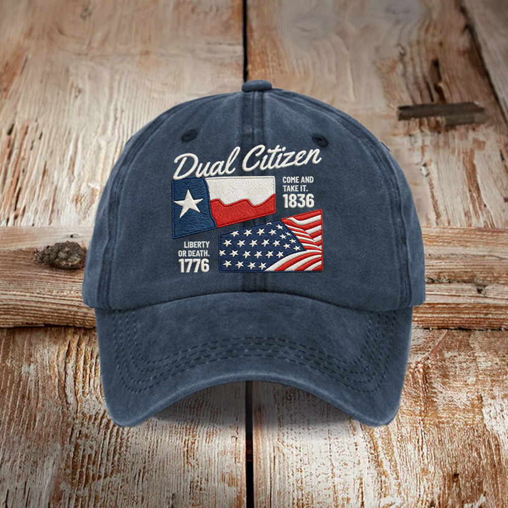 Retro Texas Pride Dual Citizen Come And Take It Hat 1836 Liberty Or Death 1776 Cap Patriotic Gift