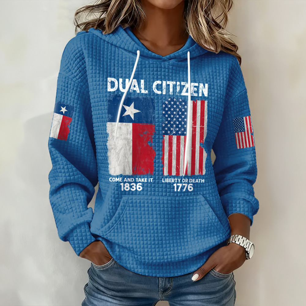 Retro Texas Pride Dual Citizen Come And Take It Hoodie Texas 1836 2026 Clothing Patriotic Gift