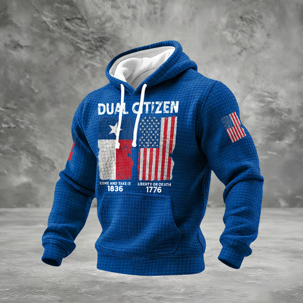 Retro Texas Pride Dual Citizen Come And Take It Hoodie Texas 1836 2026 Hooded Sweatshirt