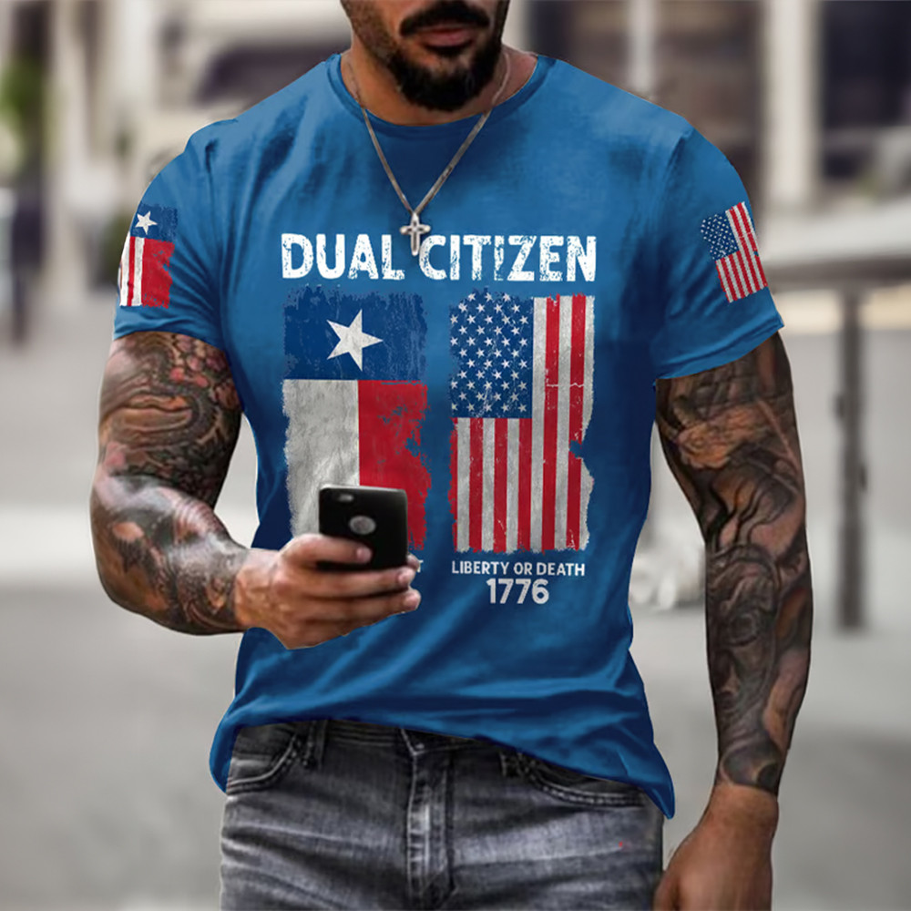 Retro Texas Pride Dual Citizen Come And Take It T-Shirt Texas 190th Anniversary Clothes