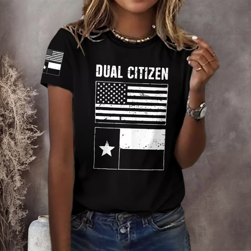 Retro Texas Pride Dual Citizen T-Shirt Texas 190th Anniversary Clothes Freedom Merch