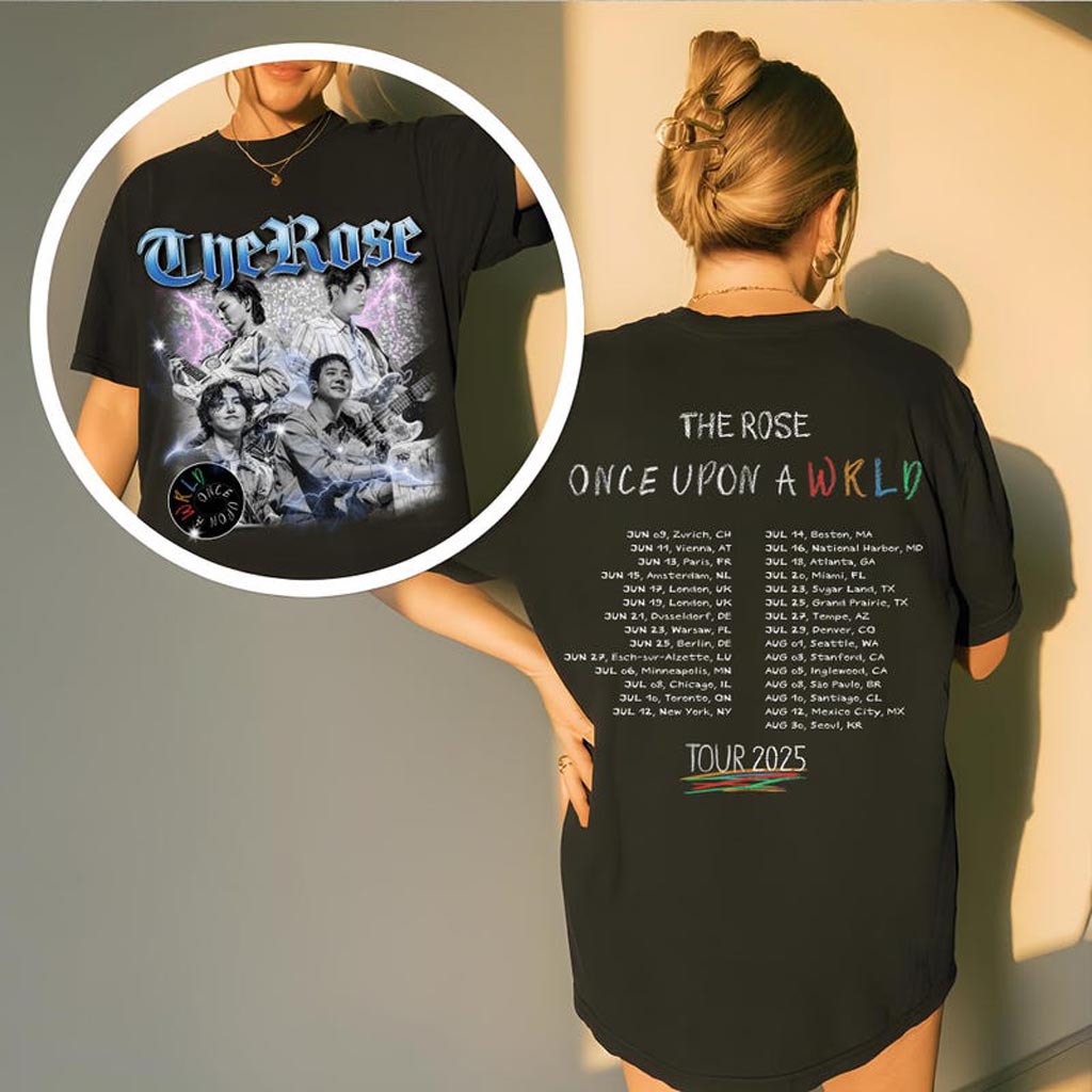Retro The Rose Once Upon AWRLD Tour Shirt, The Rose WRLD Road Map Sweatshirt, The Rose WRLD_1024 Retro The Rose Once Upon AWRLD Tour Shirt, The Rose WRLD Road Map Sweatshirt, The Rose WRLD_1024