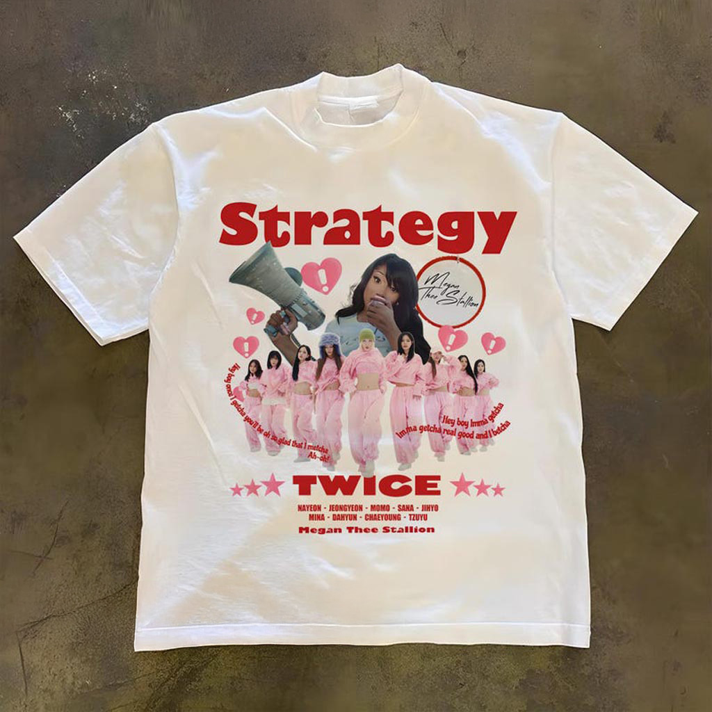 Retro Twice Srategy Shirt TWICExMeganTheeStallion Sweatshirt TWICE 14th Mini Album Shirt Retro Twice Srategy Shirt TWICExMeganTheeStallion Sweatshirt TWICE 14th Mini Album Shirt