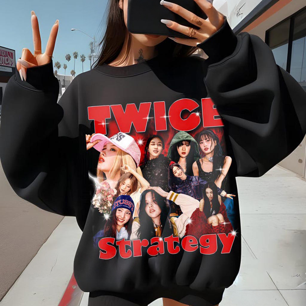 Retro Twice Strategy Shirt Guess My Strategy Sweatshirt TWICE 14th Mini Album Shirt Twice Retro Twice Strategy Shirt Guess My Strategy Sweatshirt TWICE 14th Mini Album Shirt Twice