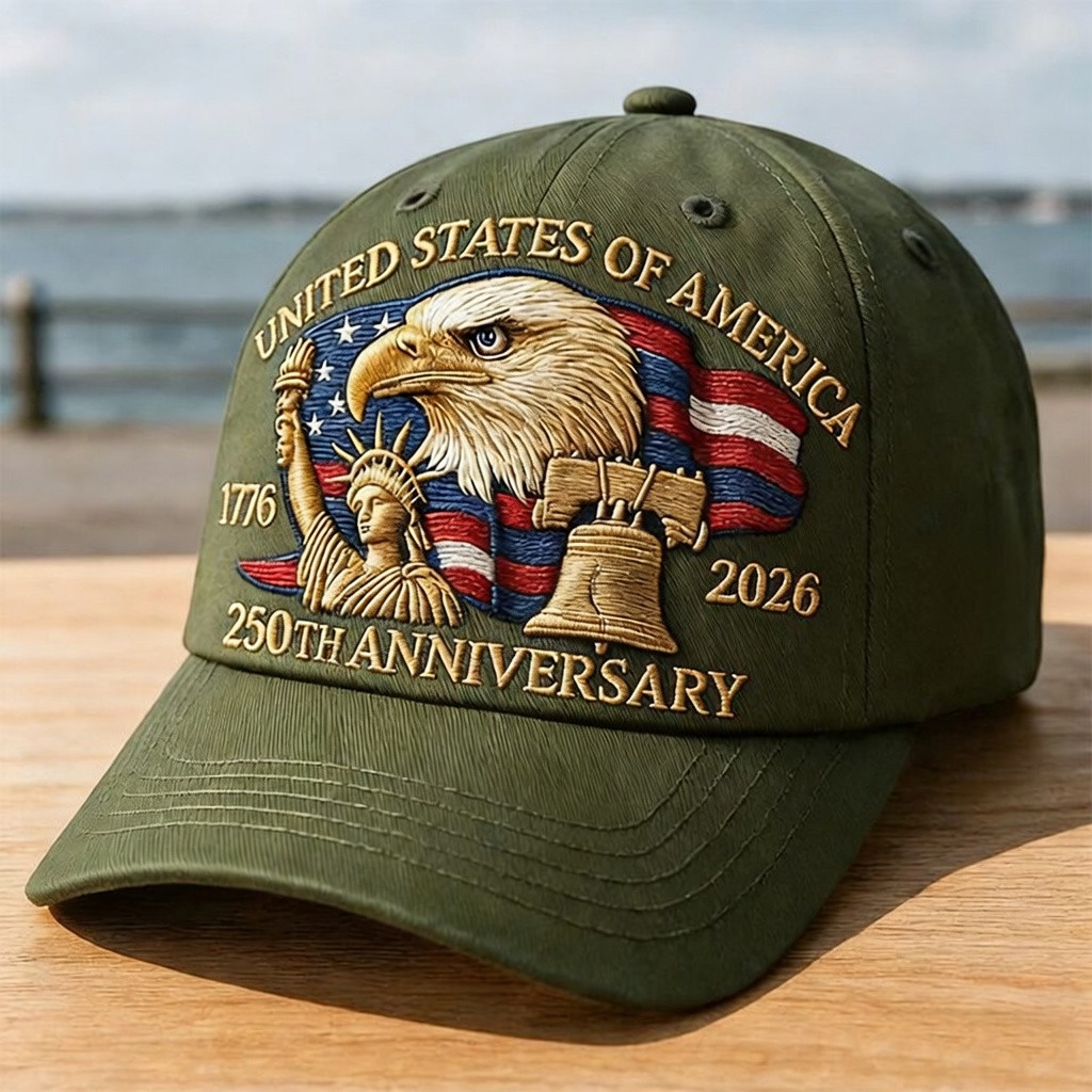 Retro United States Of America Baseball Cap 250th Anniversary 1776 2026 Hat Gift For Men