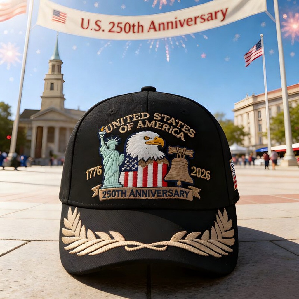 Retro United States Of America Baseball Cap 250th Anniversary Hat Gifts For 4Th Of July