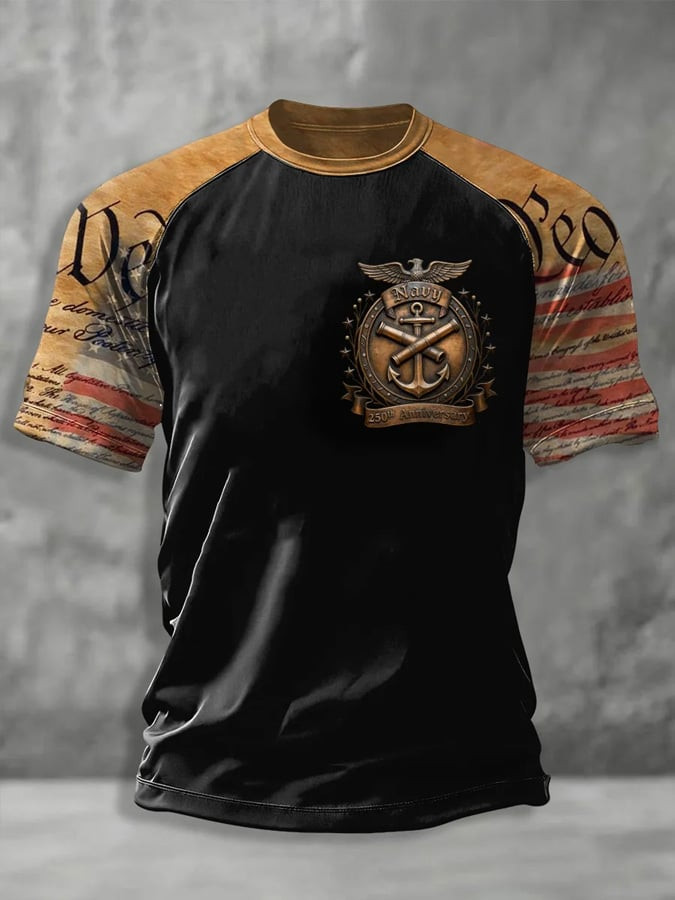 Retro US Navy 250th Anniversary T-Shirt We The People Shirt Unique Navy Gift Ideas