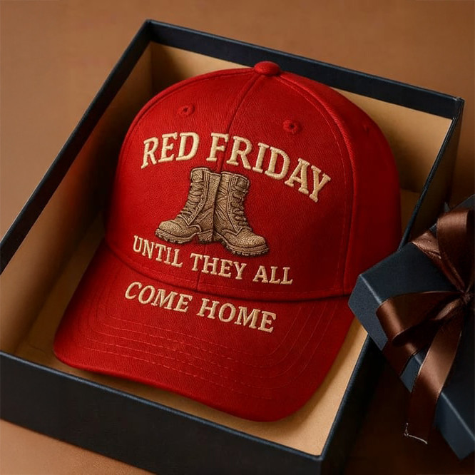 Retro US Red Friday Until They Come Home Hat I Wear Red On Fridays Cap Gift Idea