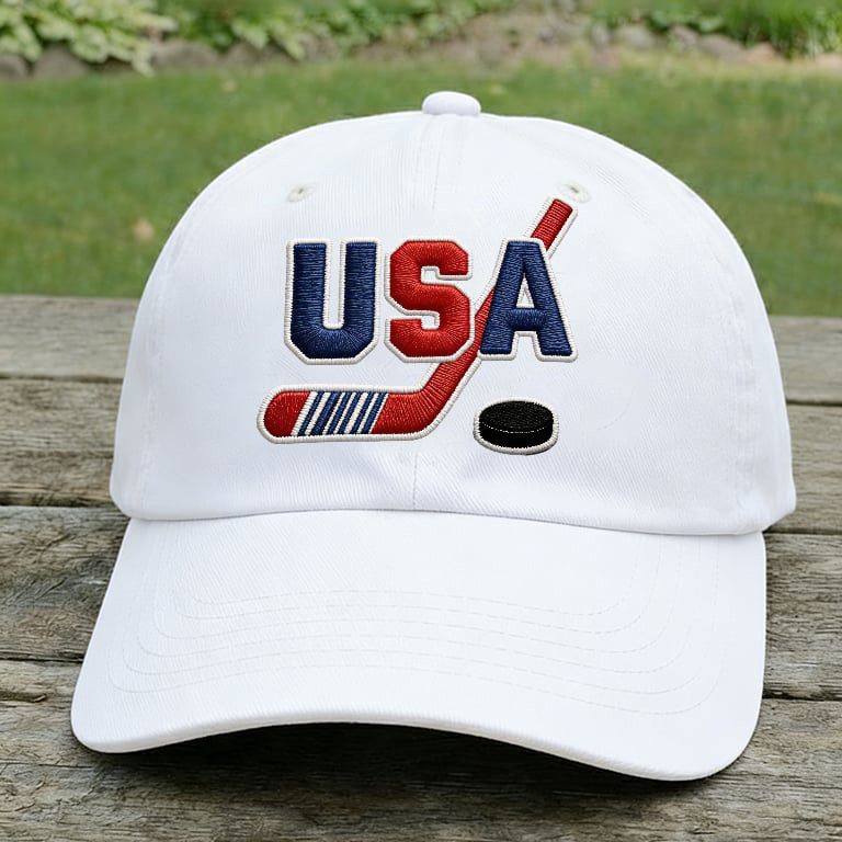 Retro USA Ice Hockey 2026 Hat USA Hockey Team 2026 Baseball Cap Present For Fan