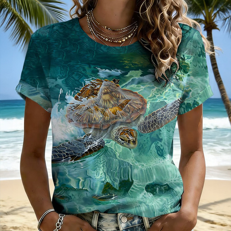 Retro Vacation Sea Turtle T-Shirt Galathreads Clothing Line Mother's Day Gift