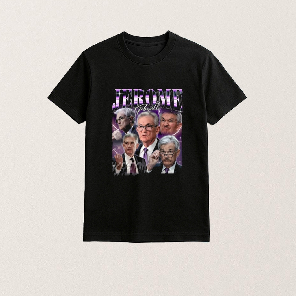 Retro Vintage Free Jerome Powell Shirt Funny Political T-Shirt Gifts For Supporters