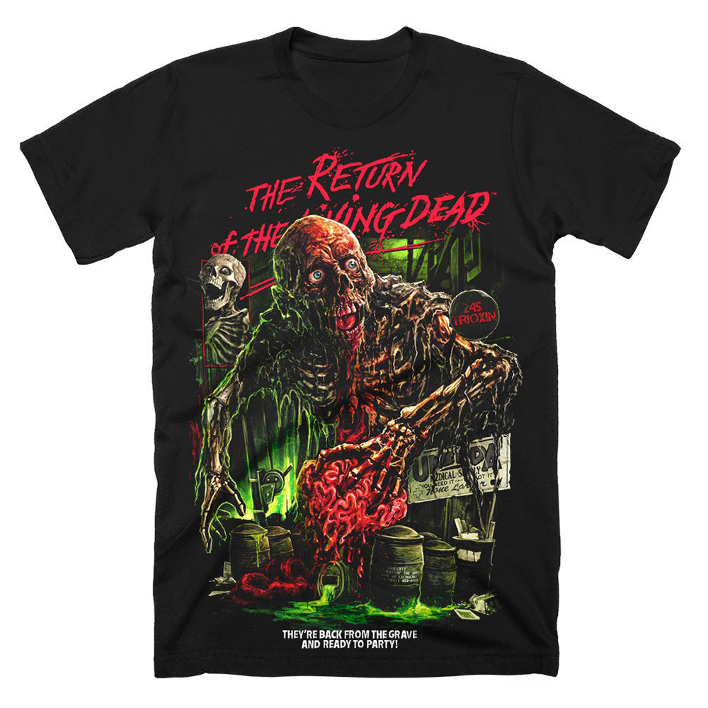 Return Of The Living Dead Brain Damage T-Shirt Merchandise Horror Film Fan Gifts Unique