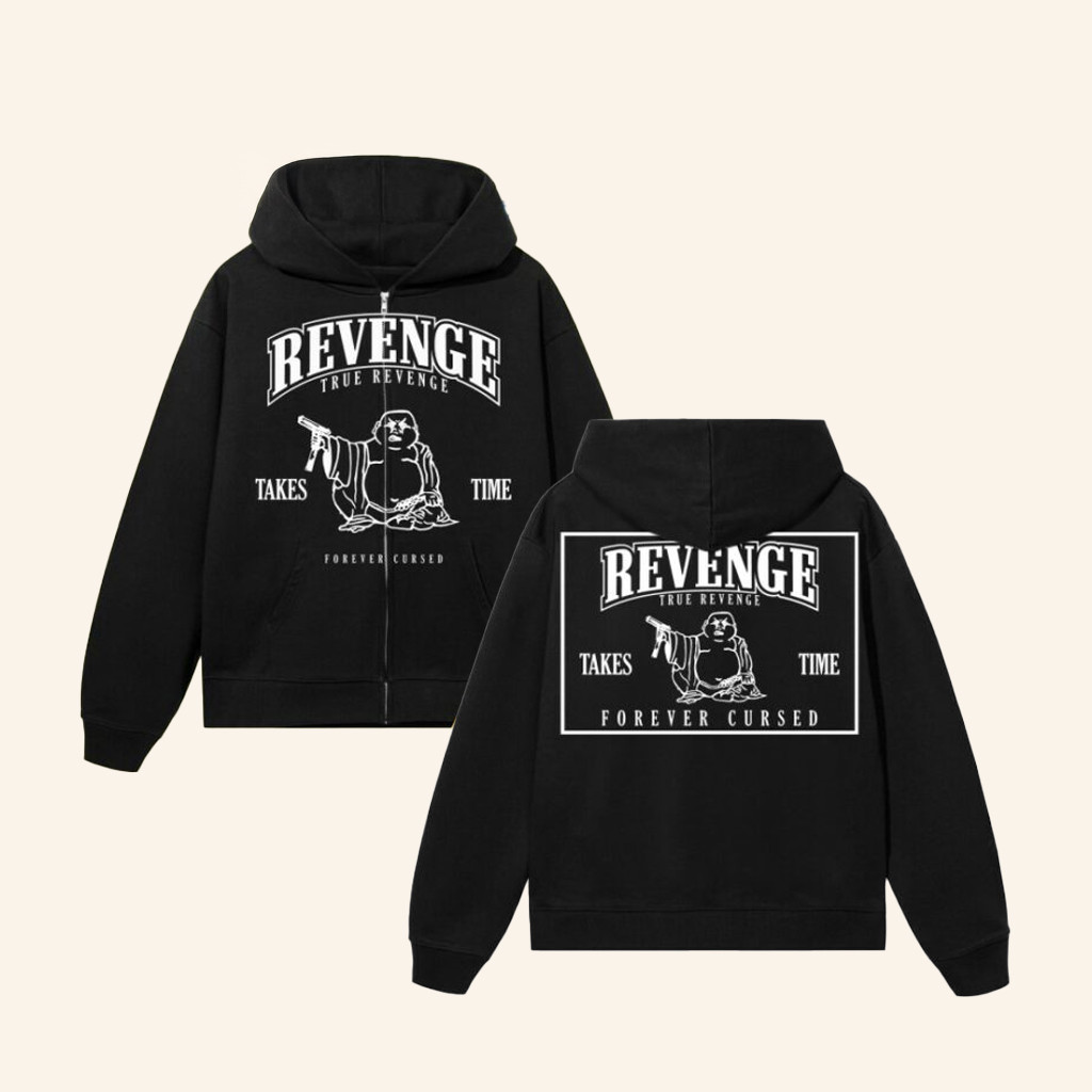 Revenge Merch True Revenge Zip Hoodie Birthday Gifts For Boyfriend