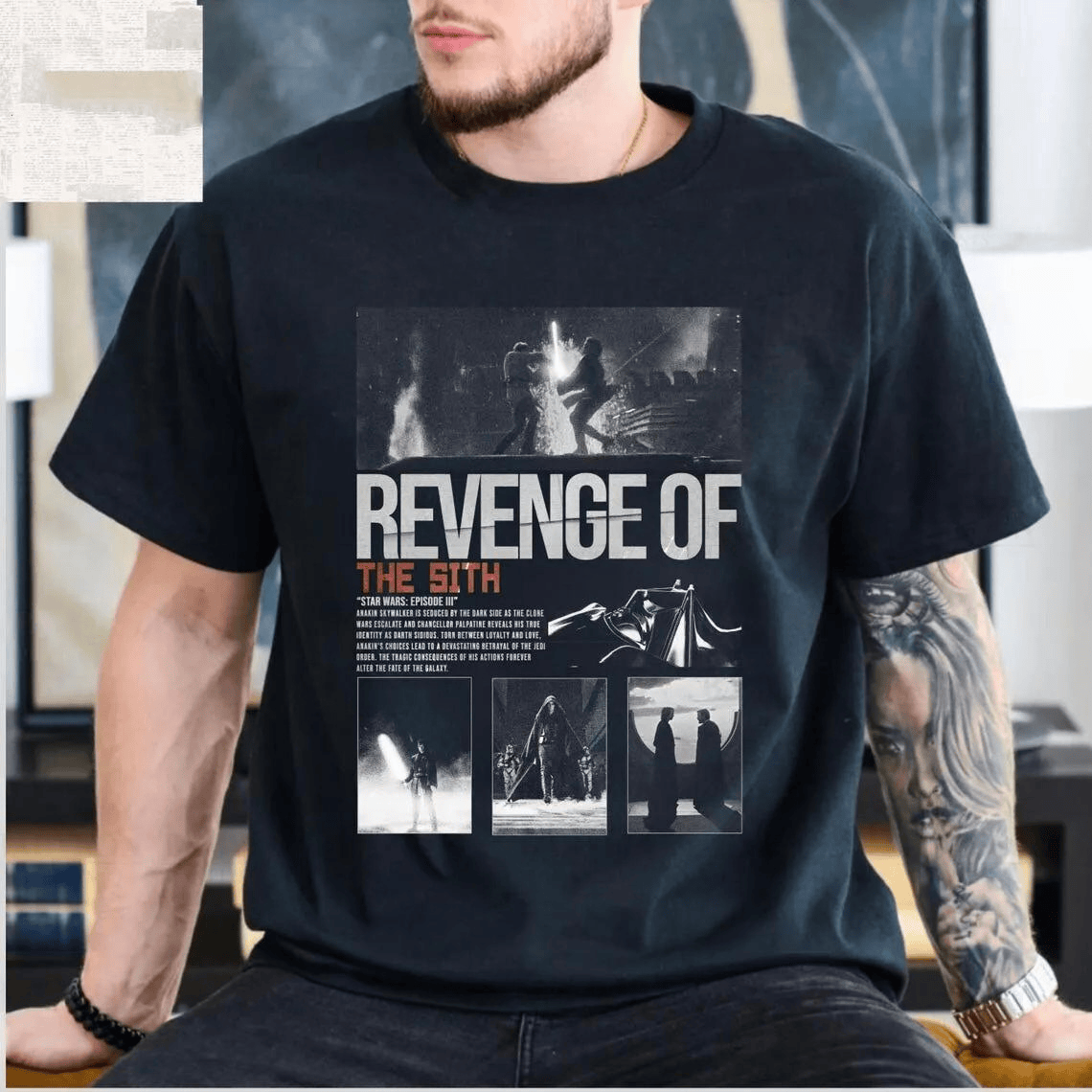 Revenge of the Sith Anakin Skywalker Dark Jedi T-Shirt Gift For Star Wars Fans