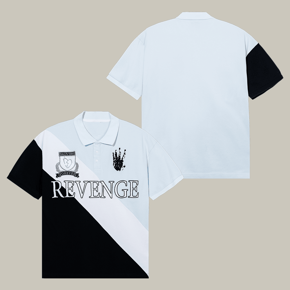 Revenge x XXXTentacion Heartbreak Crest Polo Shirt Revenge Clothes Cool Gift For Men
