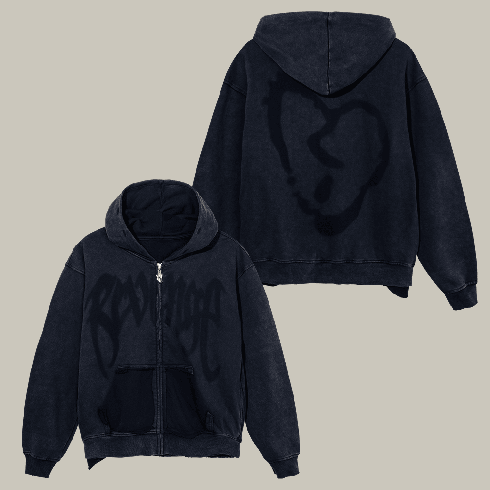 Revenge x XXXTentacion Heartbreak Zip Hoodie XXXTentacion Merch Unique Gift For Him
