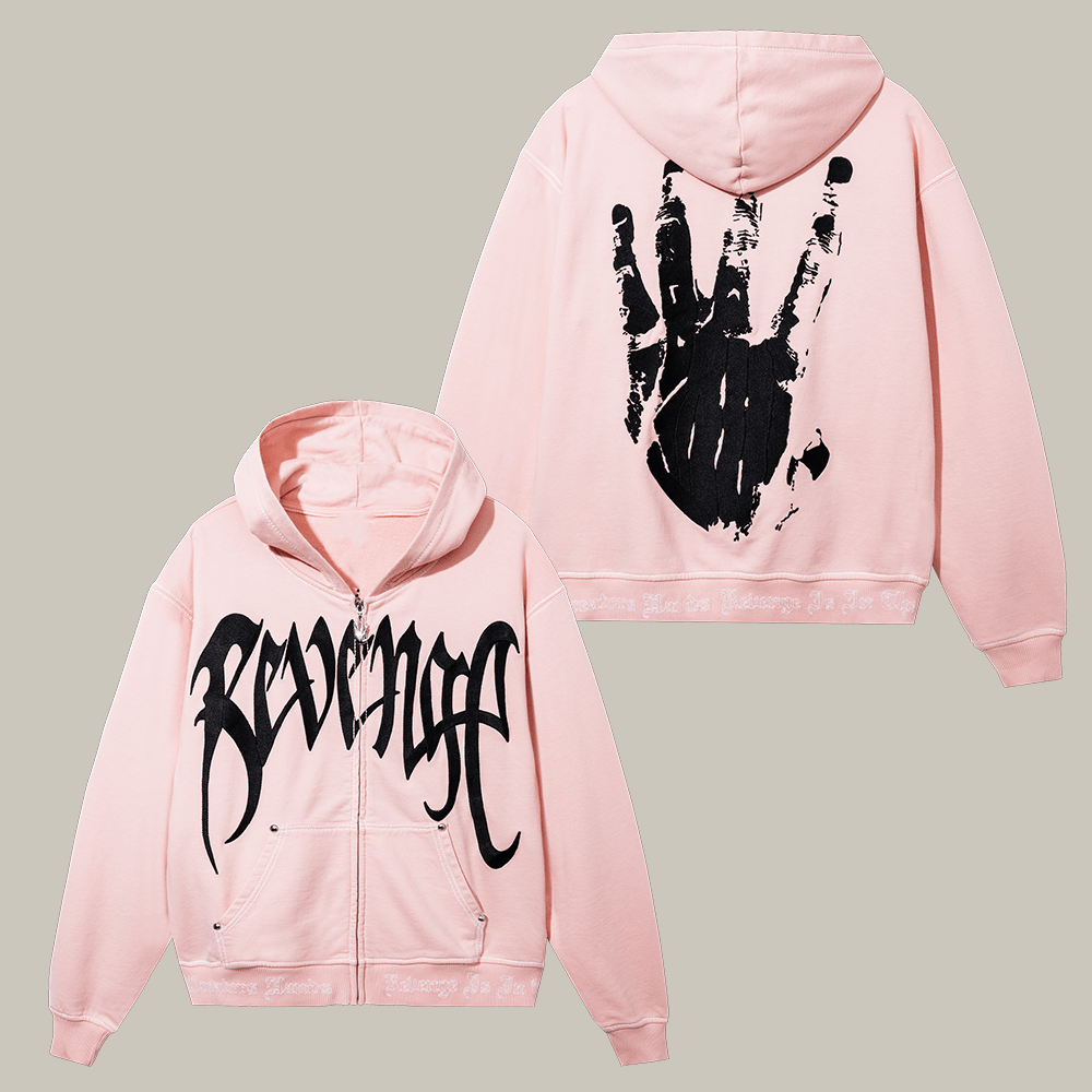 Revenge x XXXTentacion Kill Contrast Stitch Zip Hoodie XXXTentacion Apparel Gift For Fans
