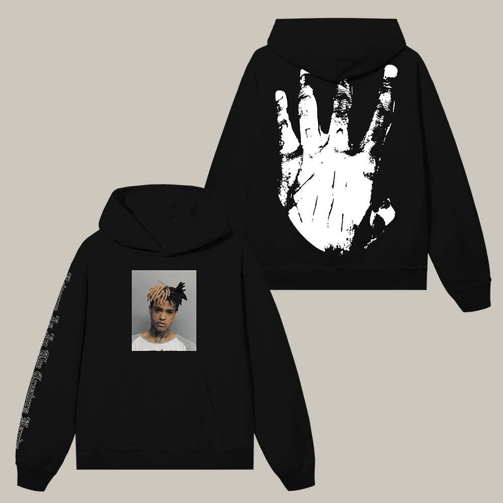 Revenge x XXXTentacion Mugshot Hoodie Revenge Apparel Music Lover Present
