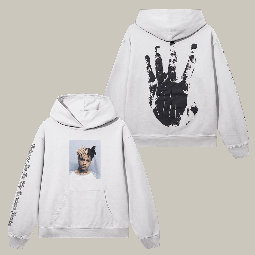 Revenge x XXXTentacion'X Mugshot Hoodie XXXTentacion Merch Revenge Shop Gift