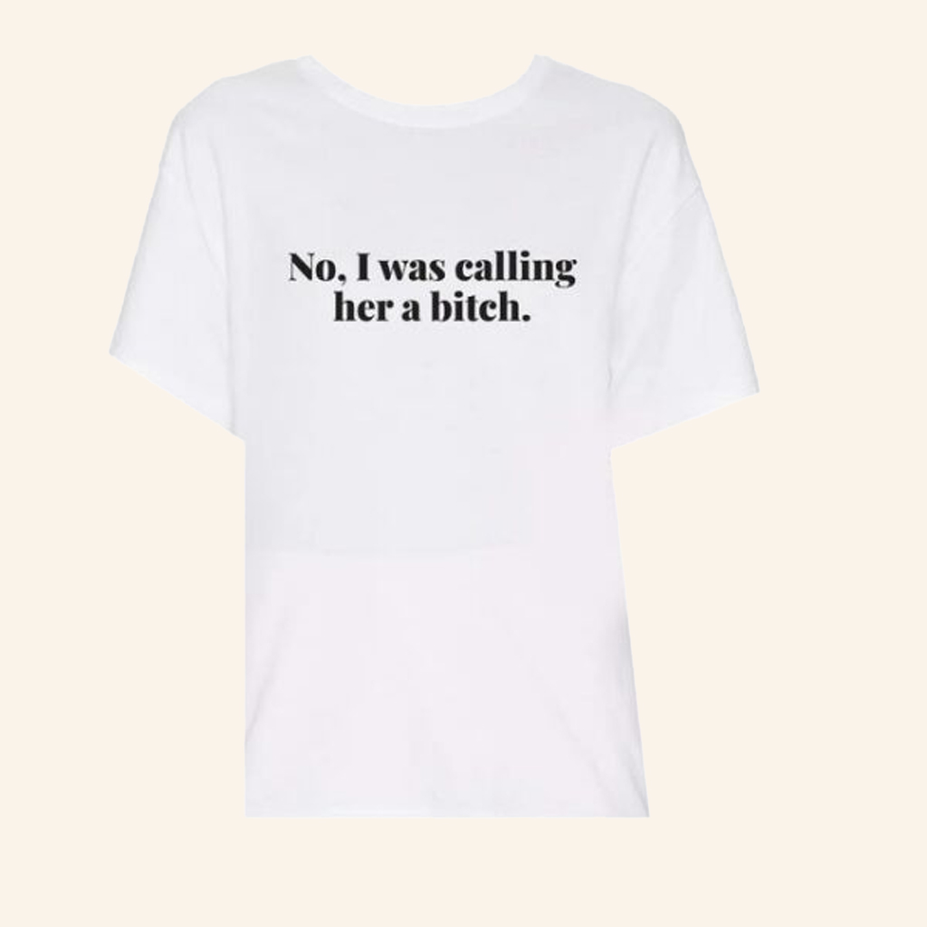Revolve Merch Cardi B White No I Was Calling Her A B T-Shirt Gifts For Fans Revolve Merch Cardi B White No I Was Calling Her A B T-Shirt Gifts For Fans