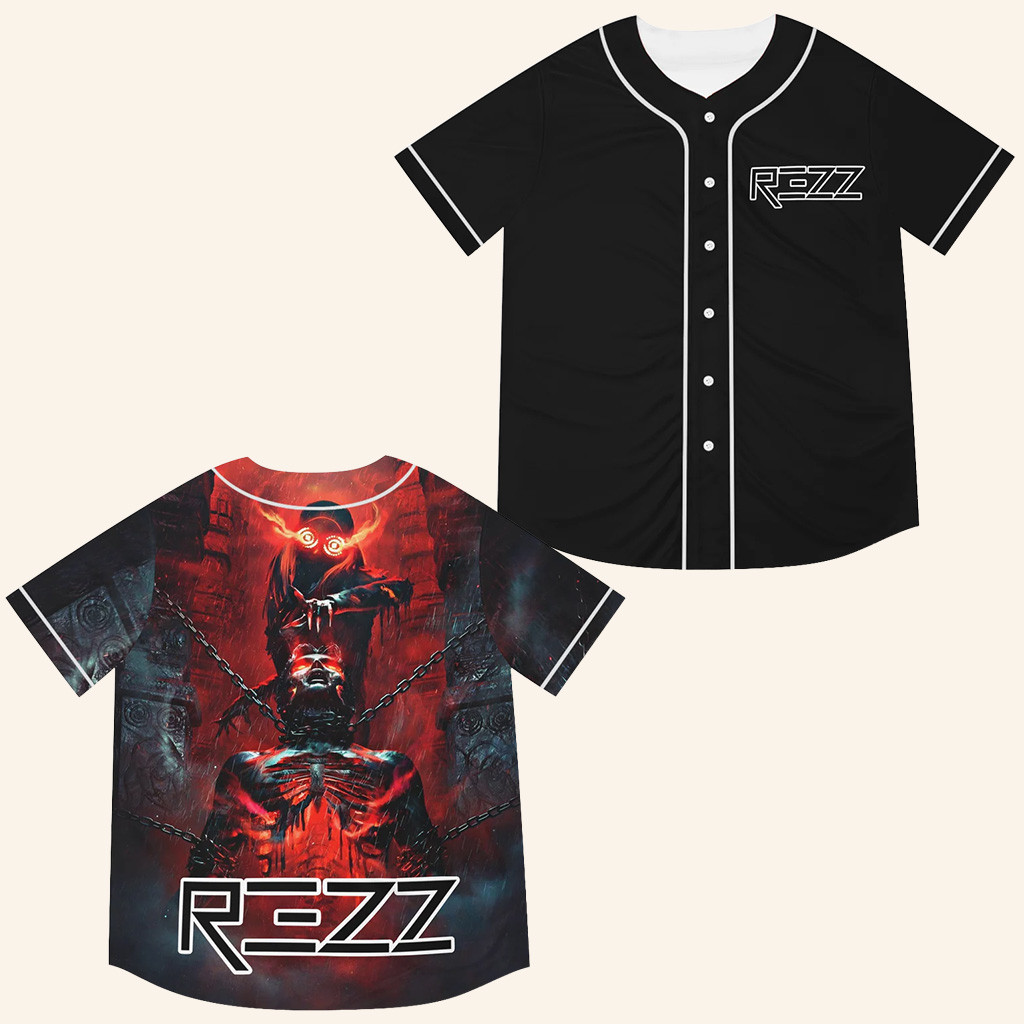Rezz Merch Rezz Baseball Jersey EDM Jersey Christmas Gifts For Friends