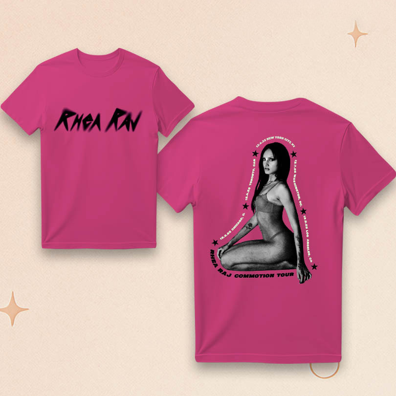 Rhea Raj Merch Rhea Raj Commotion Tour 2025 T-Shirt Presents For Music Lovers Rhea Raj Merch Rhea Raj Commotion Tour 2025 T-Shirt Presents For Music Lovers