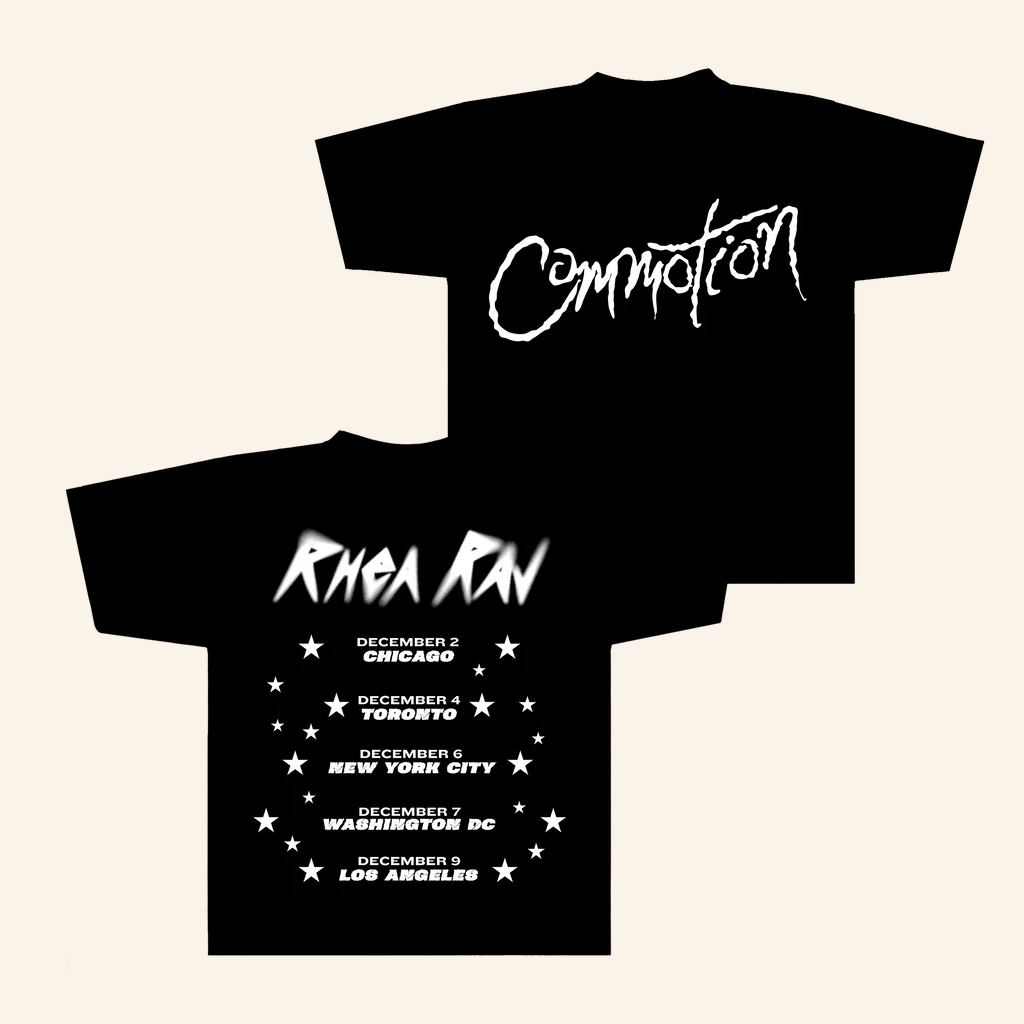 Rhea Raj Store Merch Commotion Tour T-Shirt Music Lover Gift Ideas For Him