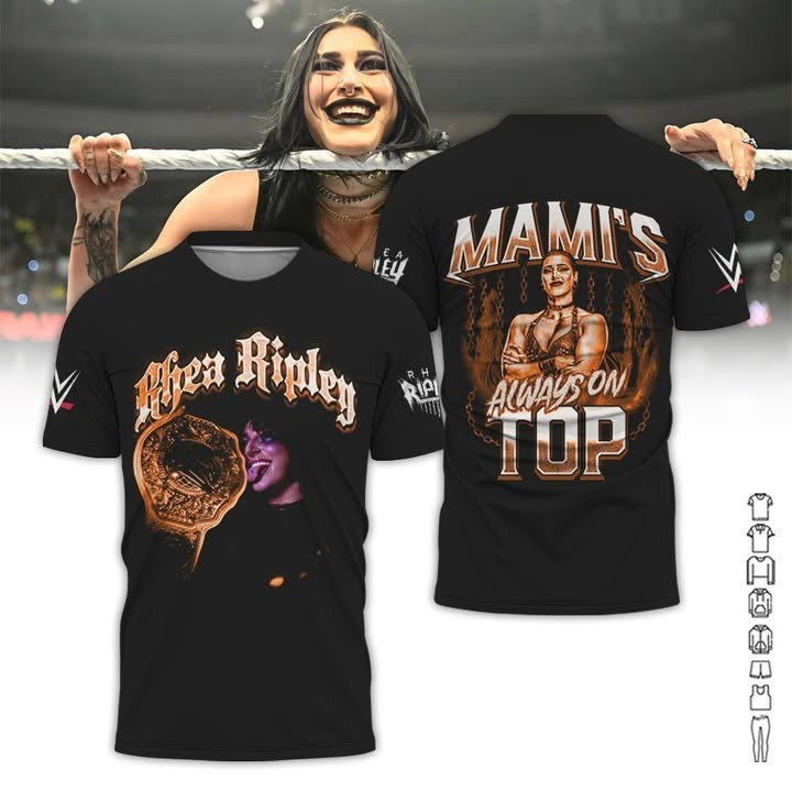 Rhea Ripley Mami's Always On Top T-Shirt WWE Rhea Ripley Merch Fan Gifts