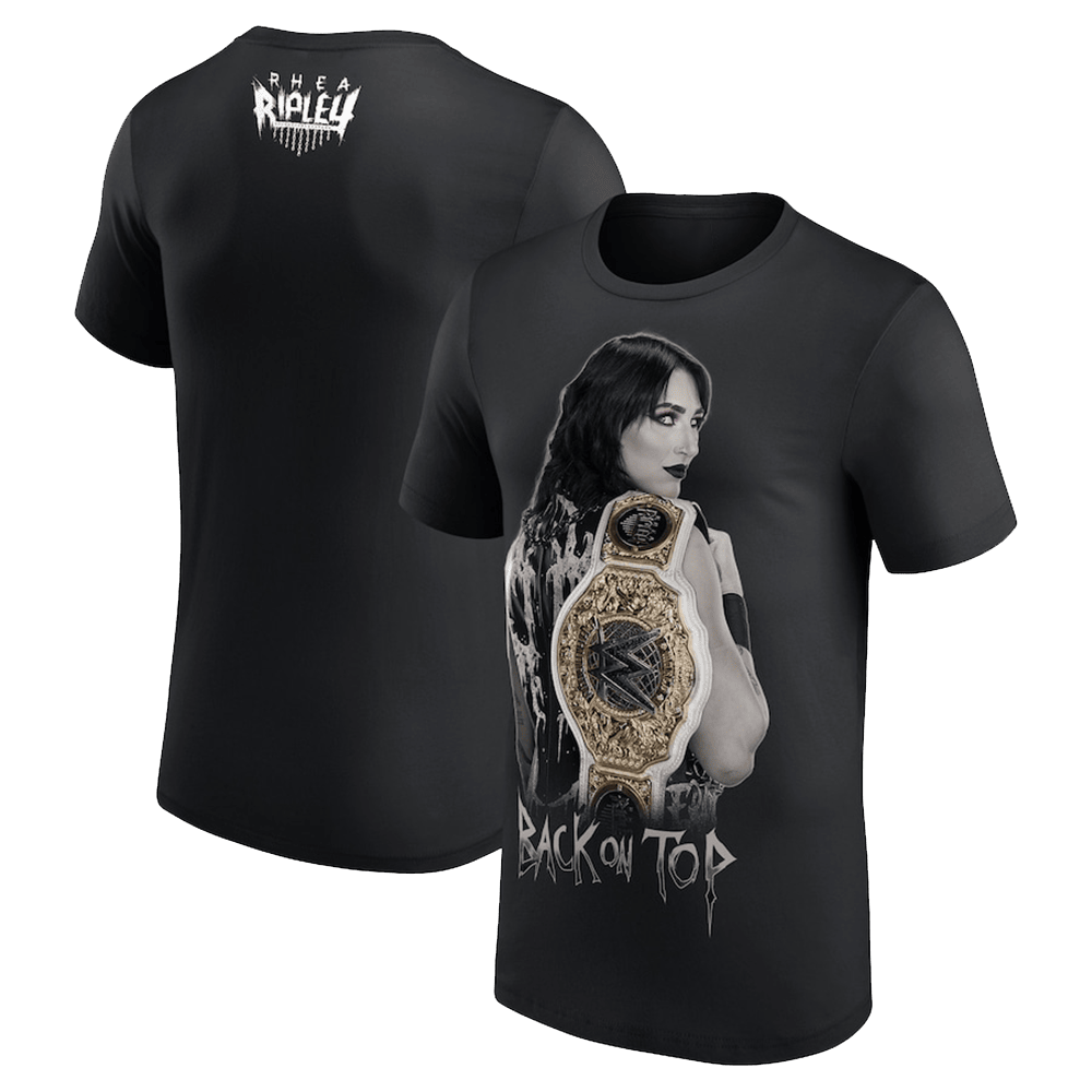 Rhea Ripley Merch Rhea Ripley Back On Top T-Shirt Father In Law Gifts Dad's Day