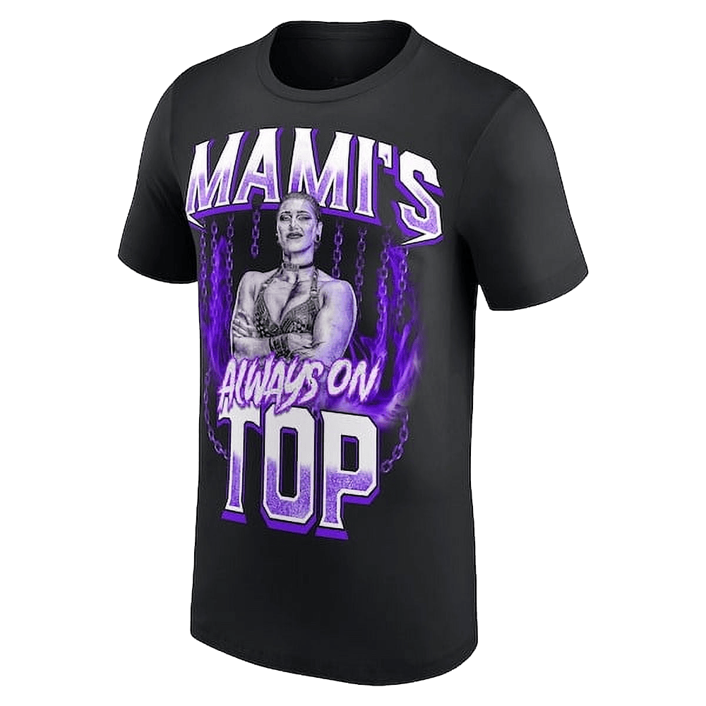Rhea Ripley Merch WWE Rhea Ripley Mami's Always On Top T-Shirt Good Gifts For Dads Rhea Ripley Merch WWE Rhea Ripley Mami's Always On Top T-Shirt Good Gifts For Dads