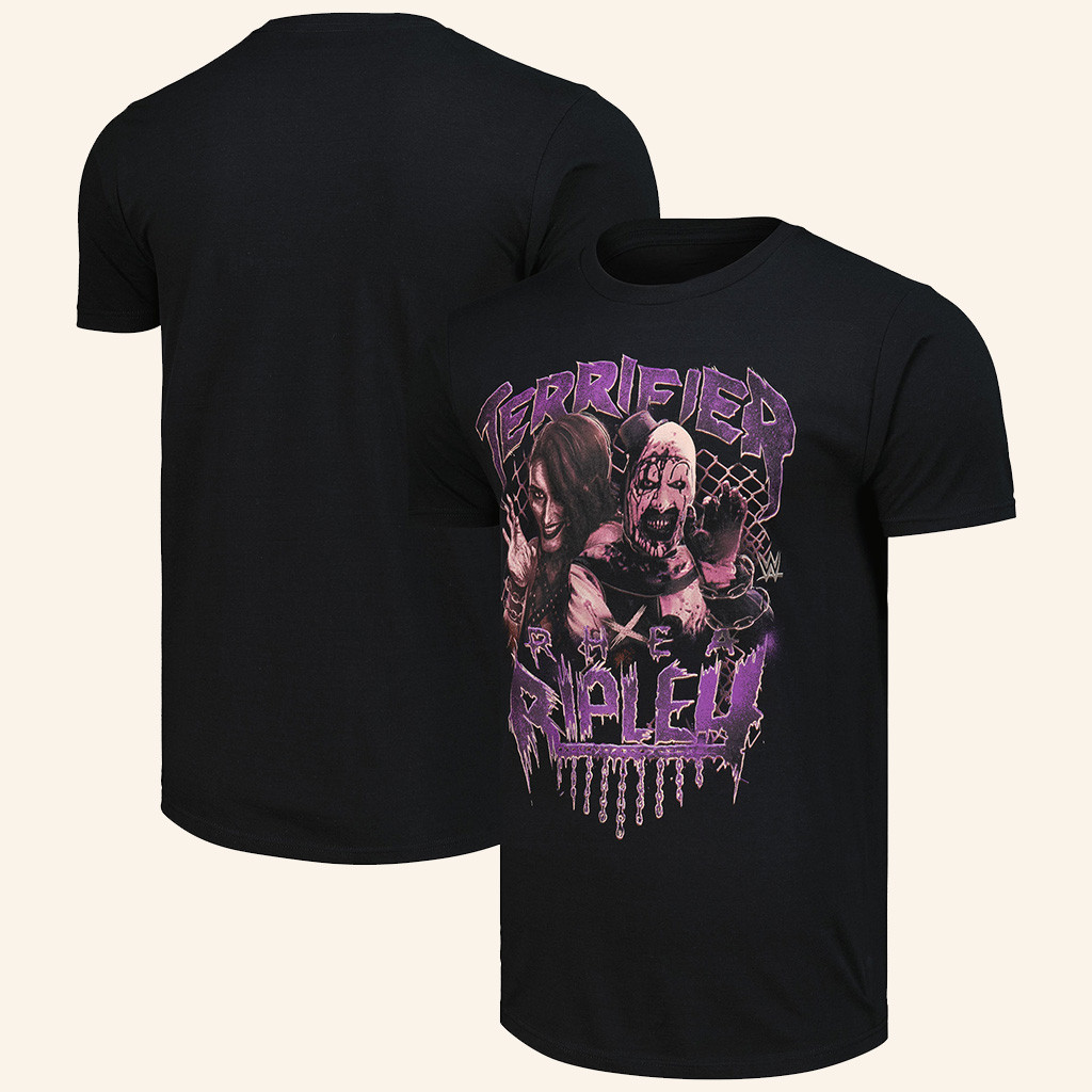 Rhea Ripley Terrifier Shirt Terrifier X Rhea Ripley T-Shirt Rhea Ripley Merch Gift For WWE Fans