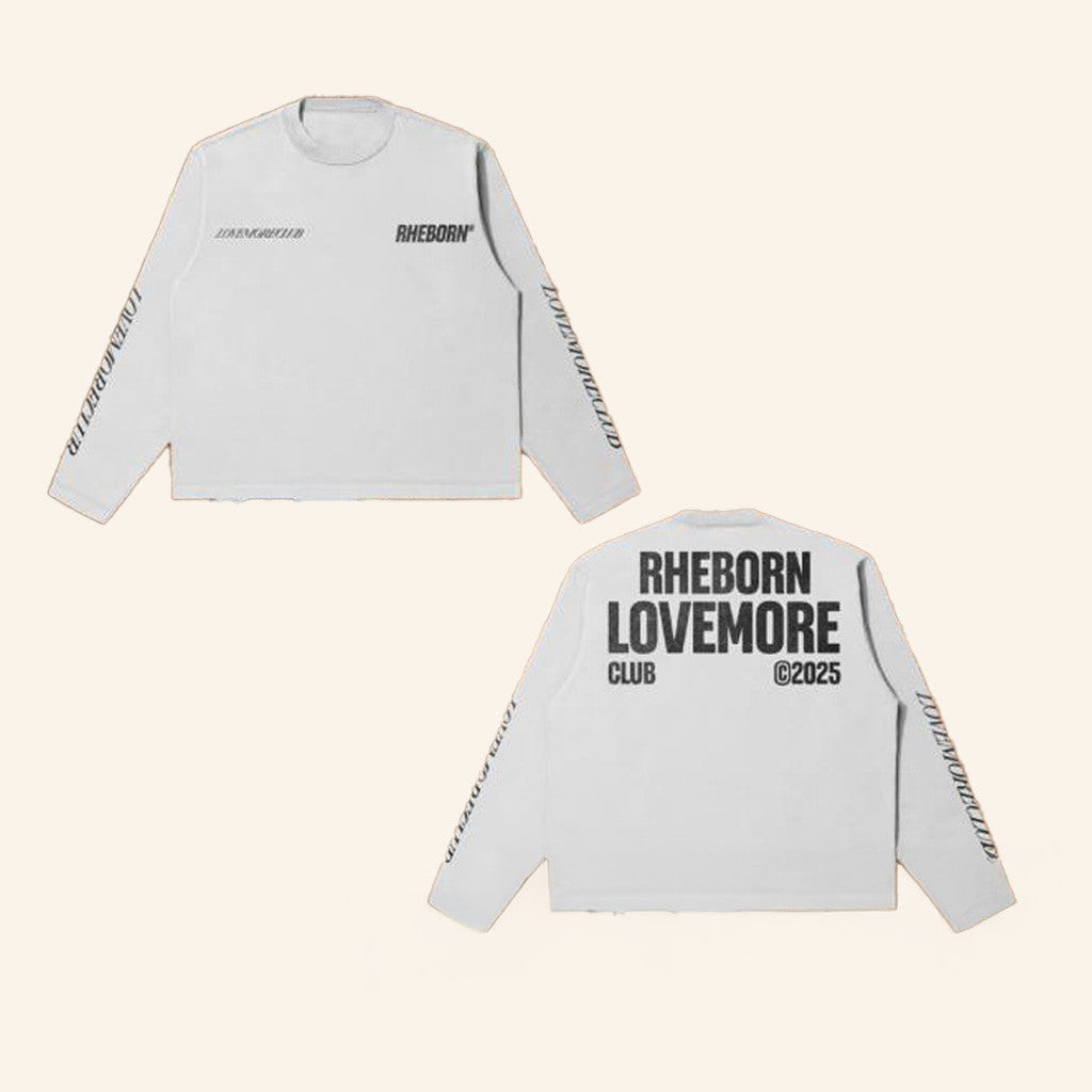 Rheborn Clo Merch Love More Club Long Sleeve Shirt White Best Gifts For Boyfriend Rheborn Clo Merch Love More Club Long Sleeve Shirt White Best Gifts For Boyfriend