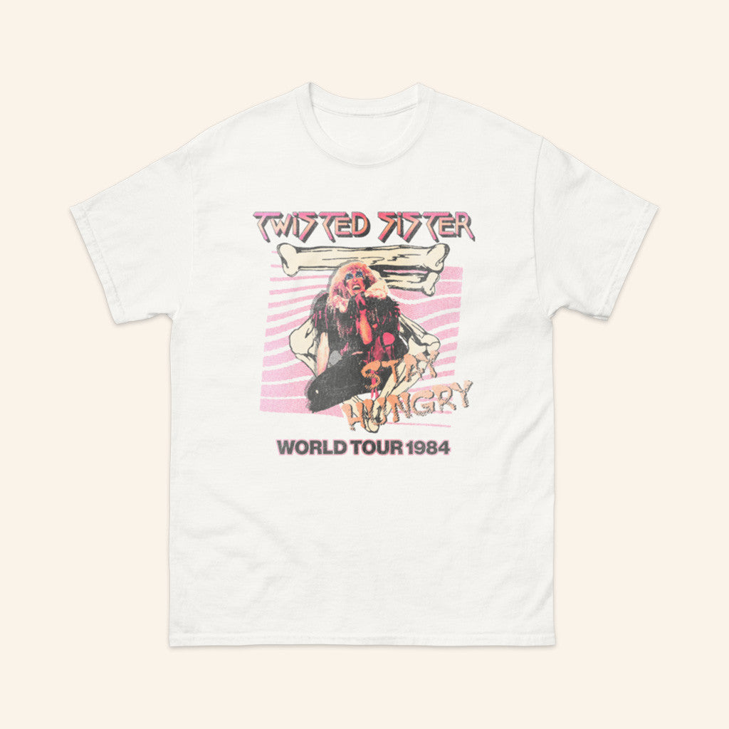 Rhino Merch Twisted Sister Stay Hungry World Tour T-Shirt Gifts For Fans Rhino Merch Twisted Sister Stay Hungry World Tour T-Shirt Gifts For Fans