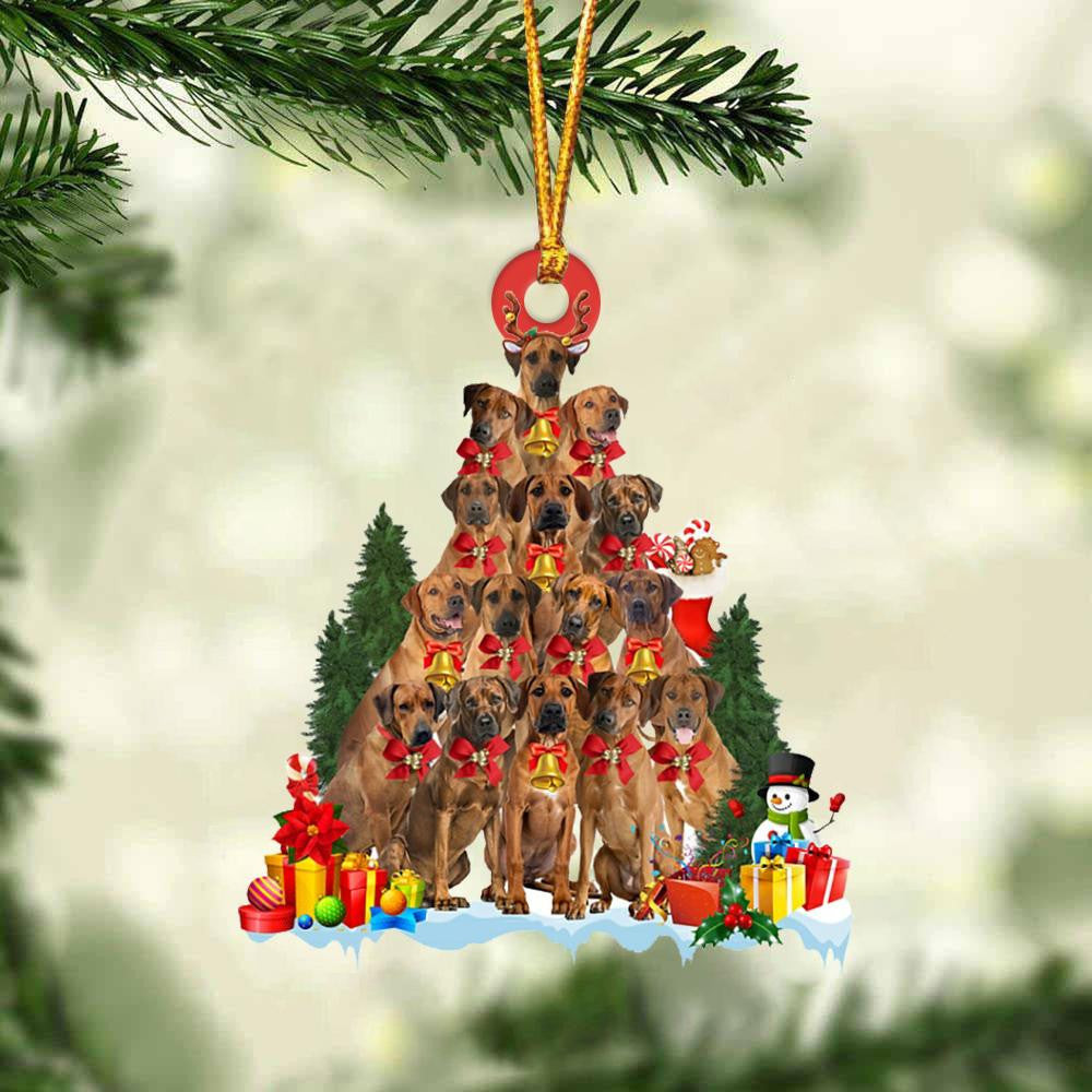 Rhodesian Ridgeback Dog Christmas Tree Ornament Dog Gifts Acrylic Ornament Dog Gifts Acrylic Ornament