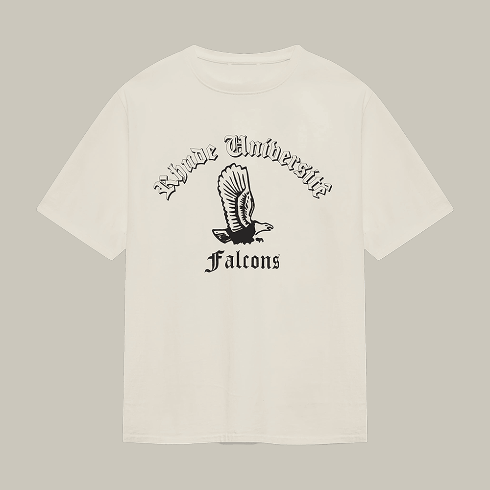 Rhude Collegiate Falcons T-Shirt Animal Art Rhude Clothes Streetwear Gift Idea