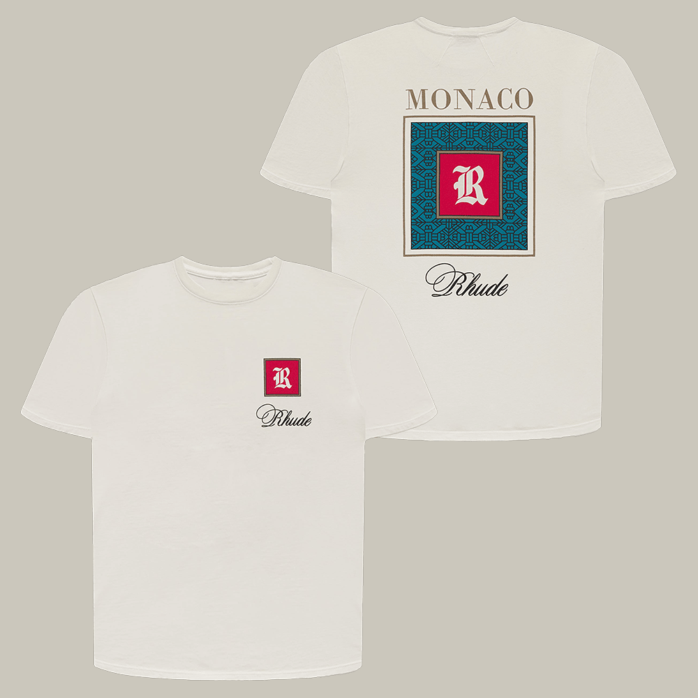 Rhude Monaco T-Shirt Streetwear Trendy Clothes Rhude Merch Cool Gift For Him