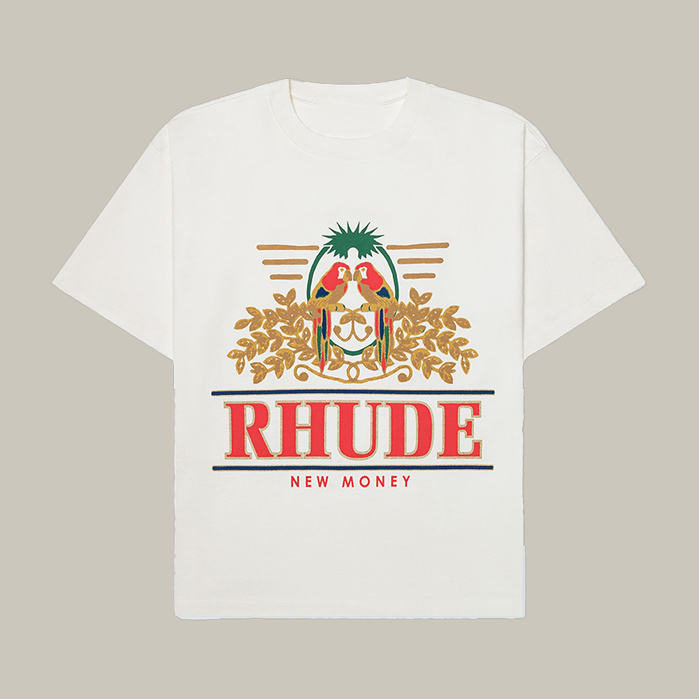 Rhude New Money Paraket T-Shirt Streetwear Style Shirt Rhude Merchandise Gift Idea