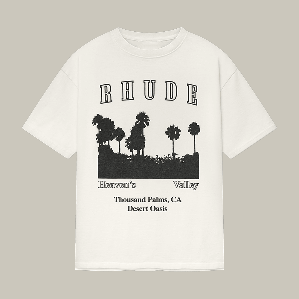 Rhude Thousand Palms CA Desert Oasis T-Shirt Rhude Clothes Streetwear Gift Idea