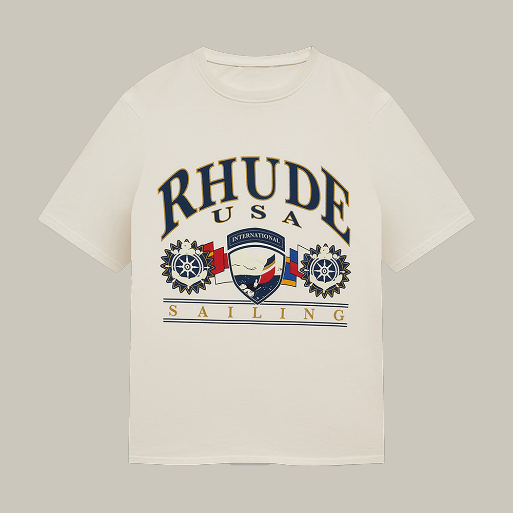 Rhude USA Sailing Icon T-Shirt Rhude Clothes Streetwear Gift For Enthusiasts