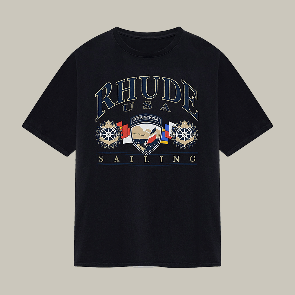 Rhude USA Sailing Icon T-Shirt Rhude Clothes Unique Gift For Best Friends