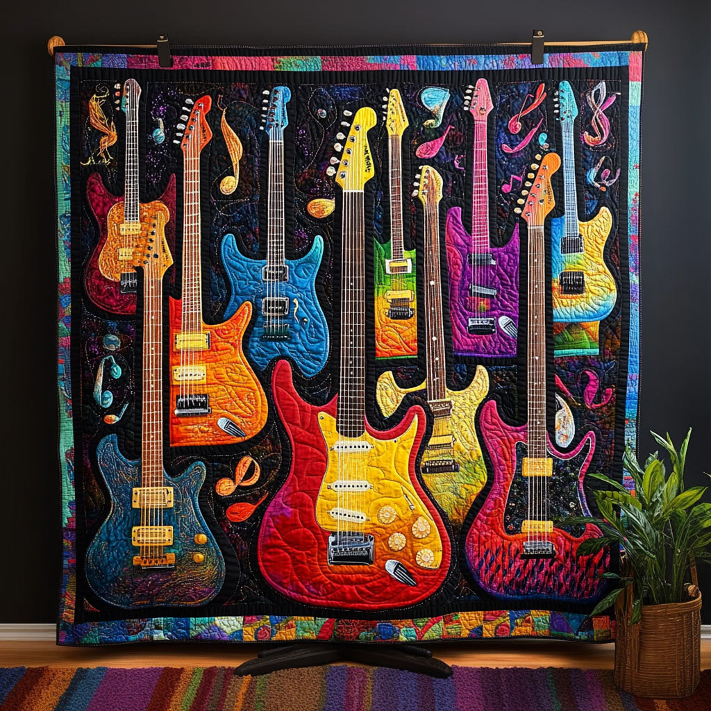 Rhythm Pulse Quilted Blanket Gift Ideas For Music Lovers