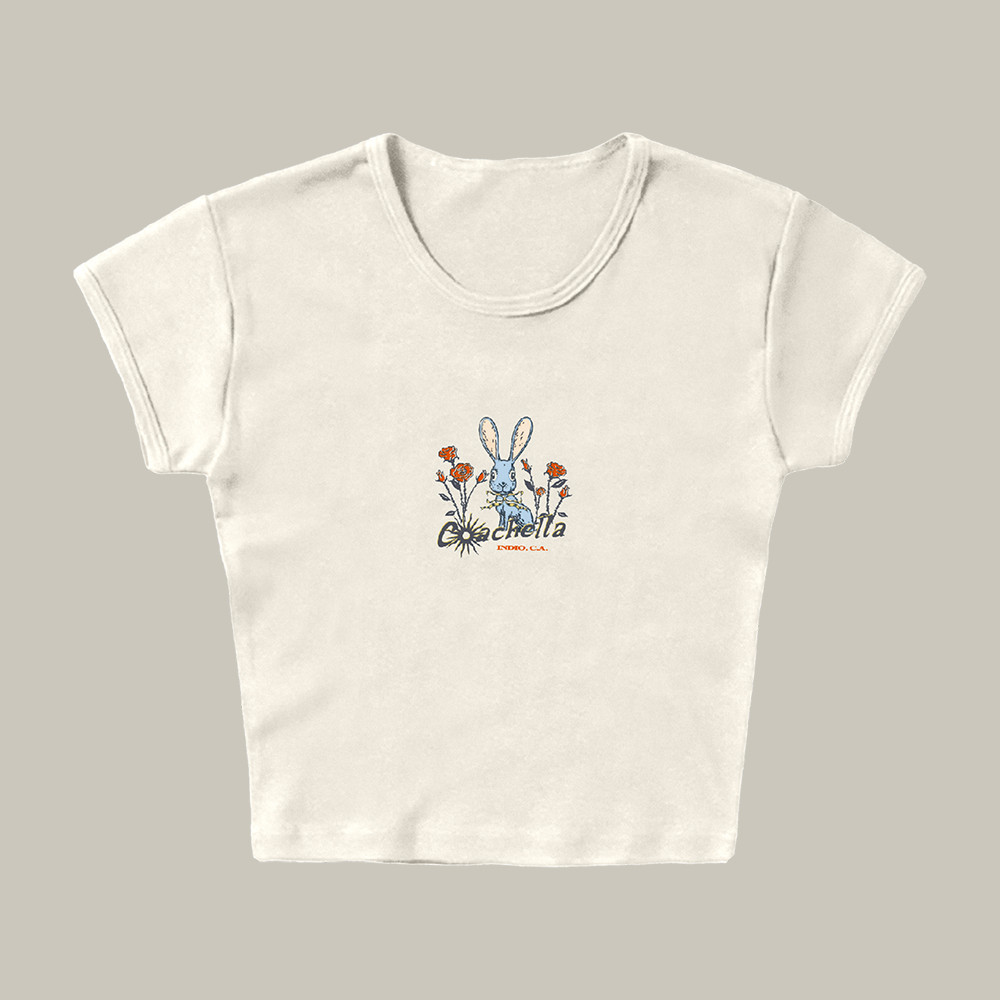 Ribbons & Roses Coachella Crop Top Coachella Music Festival 2026 Merch Present For Huge Fans