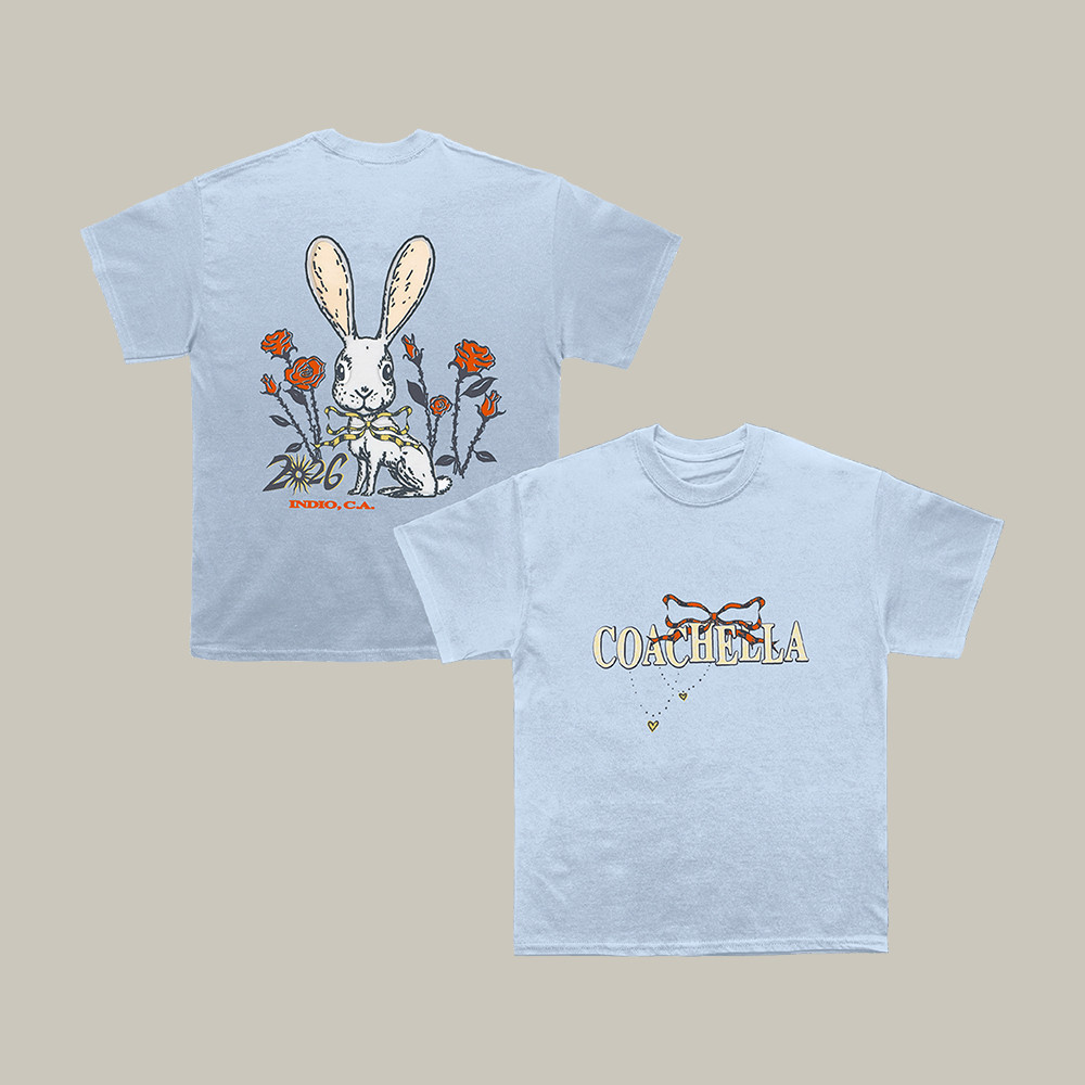 Ribbons And Roses Rabit T-Shirt Coachella Music Festival 2026 Merch Music Concert Outfits