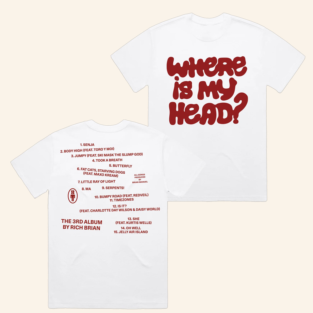 Rich Brian Merch Where Is My Head T-Shirt Best Gifts For Rapper Fans